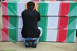 مراسم تشییع پیکر 92 شهید هشت سال دفاع مقدس