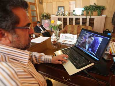 دیدار هنرمند و سینماگر فلسطینی با معاون امور سینمایی  