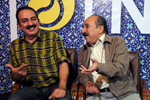 حضور سعیدسلطانی و ابالفضل جلیلی در غرفه هنرنیوز