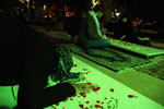 مراسم شام غریبان در مزار شهدای گمنام - وادای احترام به شهدا