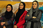 شایسته ایرانی بازیگر،غزل شاکری طراح صحنه ، بازیگر و نگار آذربایجانی کارگردان فیلم آیینه های روبرو