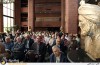 مراسم رونمایی تندیس زنده‌یاد ایرج افشار یزدی