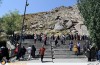 کتیبه های گنج نامه که امروزه به مکانی توریستی و تفریحی تبدیل شده است