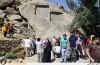کتیبه های گنج نامه که امروزه به مکانی توریستی و تفریحی تبدیل شده است