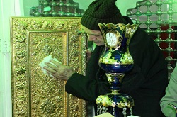 زیارت و غبارروبی آستان مقدس با سالمندان آسایشگاه